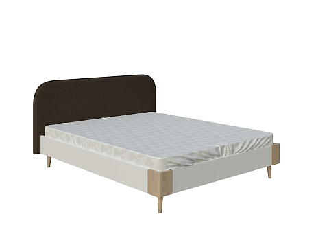 Двуспальная кровать с матрасом Lagom Plane Chips - Оригинальная кровать без встроенного основания из ЛДСП с мягкими элементами.