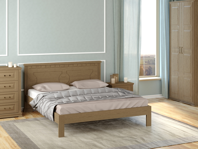 Кровать Milena-М-тахта 180x200 Массив (сосна) Антик - Кровать в классическом стиле из массива.