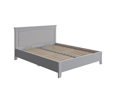 Большая кровать Marselle с подъемным механизмом - Кровать из массива с ящиком для хранения
