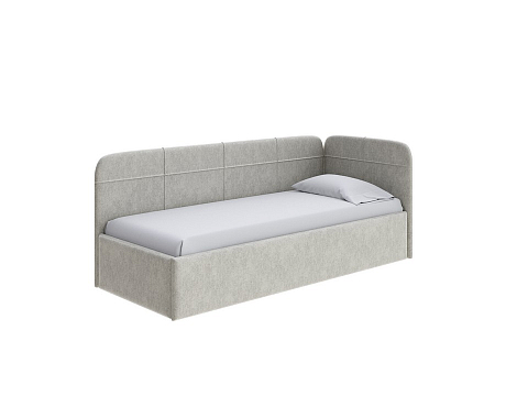 Серая кровать Life Junior софа (без основания) - Небольшая кровать в мягкой обивке в лаконичном дизайне.