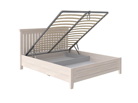 Кровать 160х190 Olivia с подъемным механизмом - Кровать с подъёмным механизмом из массива с контрастной декоративной планкой.