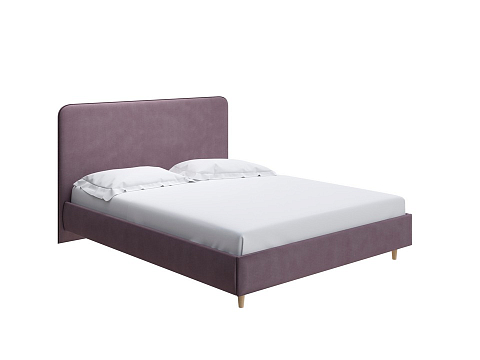 Фиолетовая кровать Mia - Стильная кровать со встроенным основанием