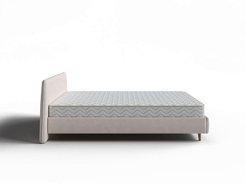 Бежевая кровать Binni - Кровать в стиле современного минимализма.
