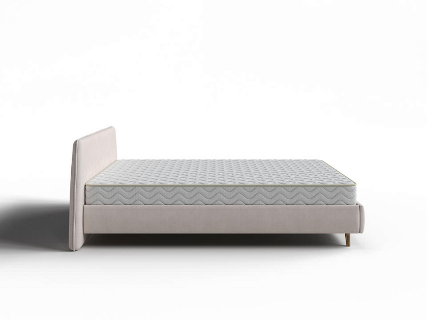 Кровать Binni 80x190 Ткань: Рогожка Тетра Графит - Кровать в стиле современного минимализма.