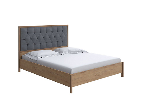 Серая кровать Vester Lite - Современная кровать со встроенным основанием