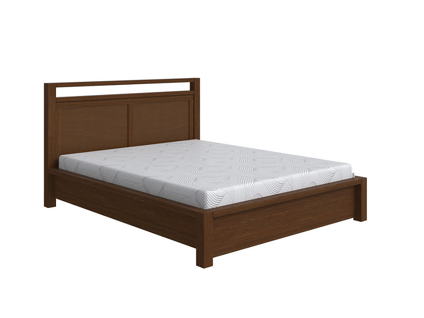 Кровать Fiord с подъемным механизмом 180x190 Массив (сосна) Мокко - Кровать из массива с подъемным механизмом