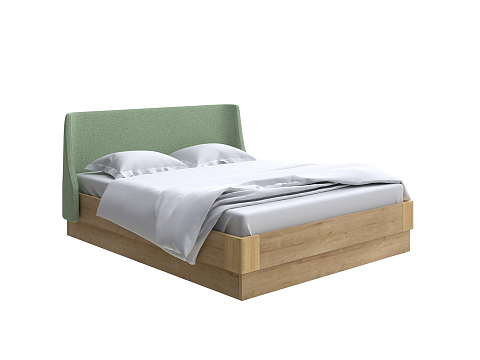 Зеленая кровать Lagom Side Chips с подъемным механизмом - Кровать со встроенным ПМ механизмом. 