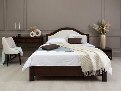 Кровать с высоким изголовьем Ontario с подъемным механизмом - Уютная кровать с местом для хранения