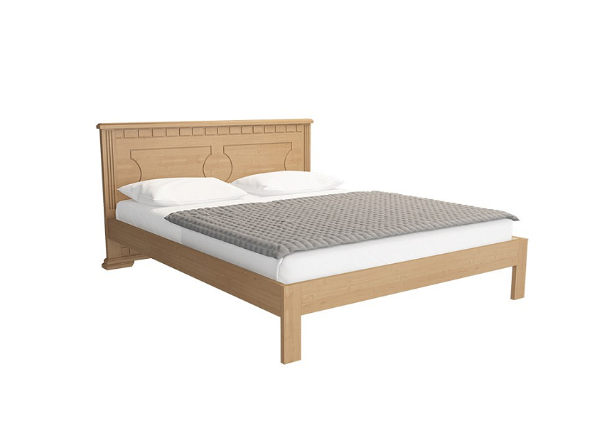Кровать Milena-М-тахта 90x190 Массив (сосна) Слоновая кость - Кровать в классическом стиле из массива.