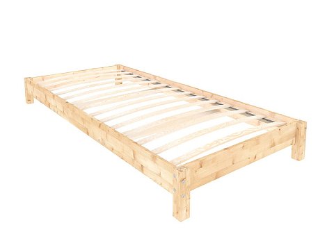 Кровать из массива Happy - Односпальная кровать из массива сосны.