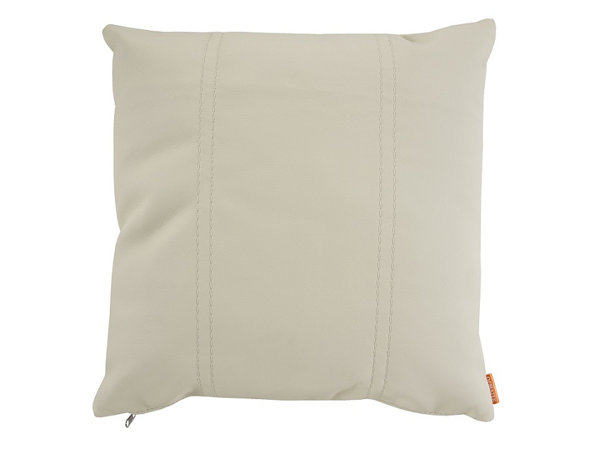 Подушка декоративная из экокожи 43x43 Экокожа Белый - Декоративная подушка РАЙТОН для украшения вашей спальни.