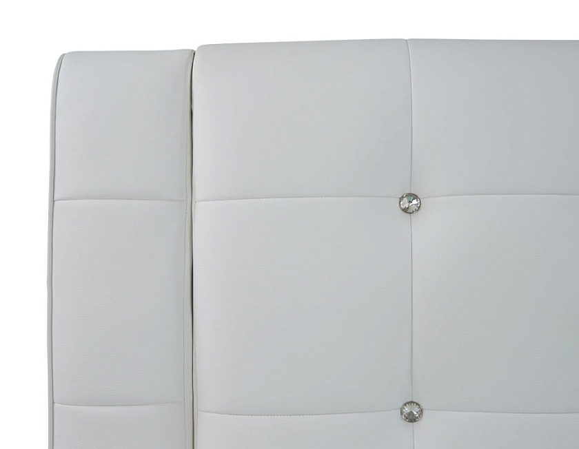Кровать Nuvola-1 200x200 Экокожа Белый - Кровать футуристичного дизайна из экокожи класса «Люкс».