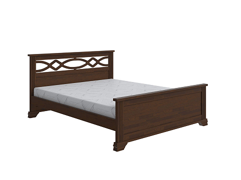 Двуспальная кровать с матрасом Niko - Кровать в стиле современной классики из массива