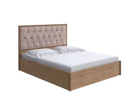 Белая двуспальная кровать Vester Lite с подъемным механизмом - Современная кровать с подъемным механизмом