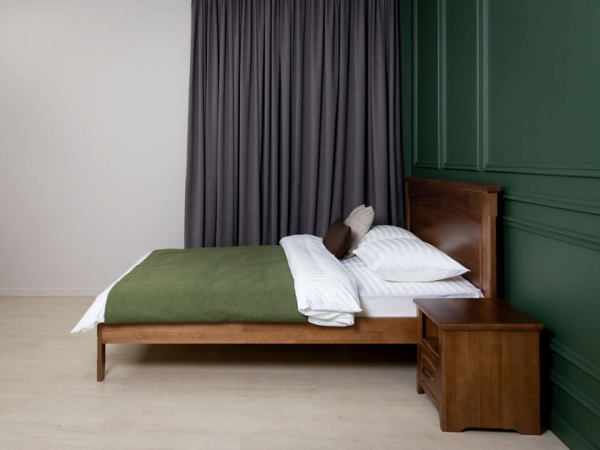 Кровать Marselle-тахта 140x190 Массив (сосна) Антик - Деревянная кровать со встроенным основанием
